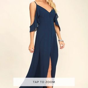 Lulus You Found Me Navy Blue Maxi Dress